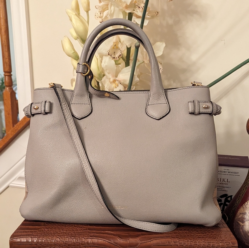 Burberry " Banner" leather handbag